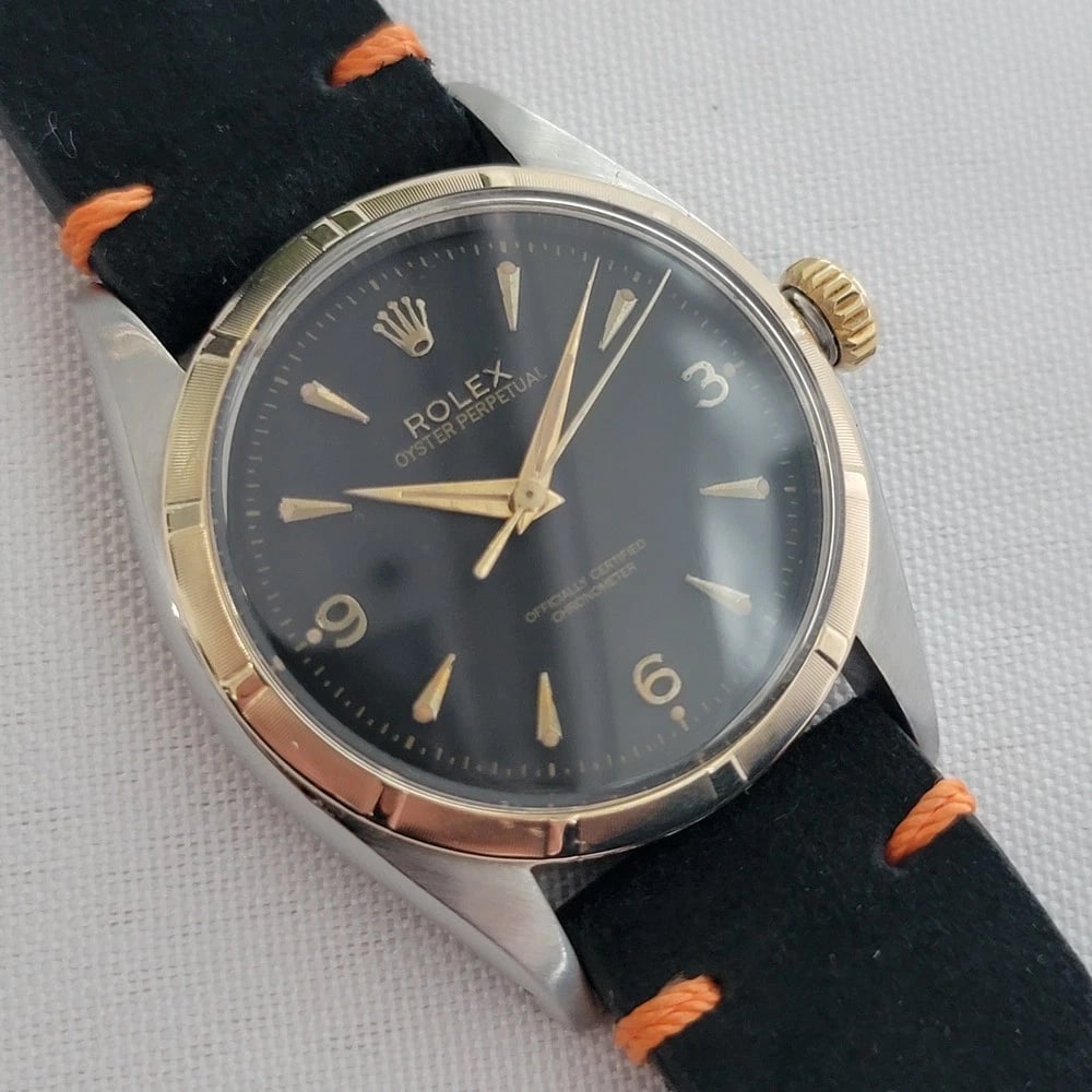 Rolex Oyster Perpetual 6581 34mm Mens 14k SS Rare 1960s Vintage Automatic RA665B - 3