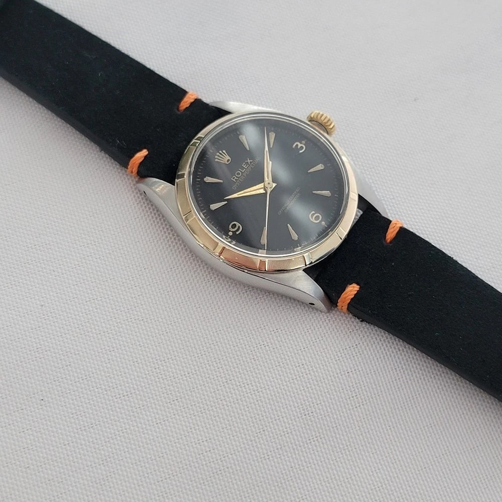 Rolex Oyster Perpetual 6581 34mm Mens 14k SS Rare 1960s Vintage Automatic RA665B - 7