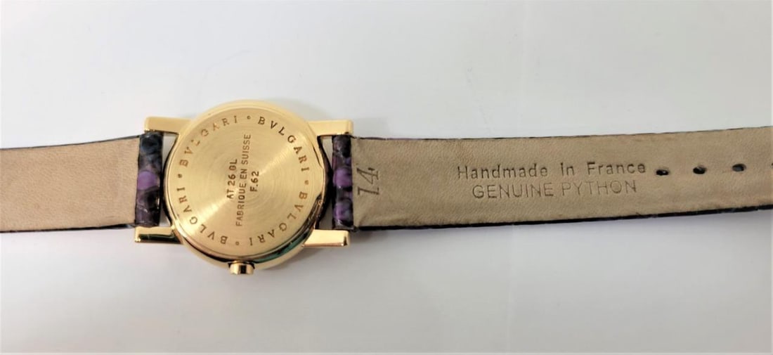 Solid 18k Yellow Gold BULGARI Ladies Quartz Watch AT26 GL* EXLNT - 9