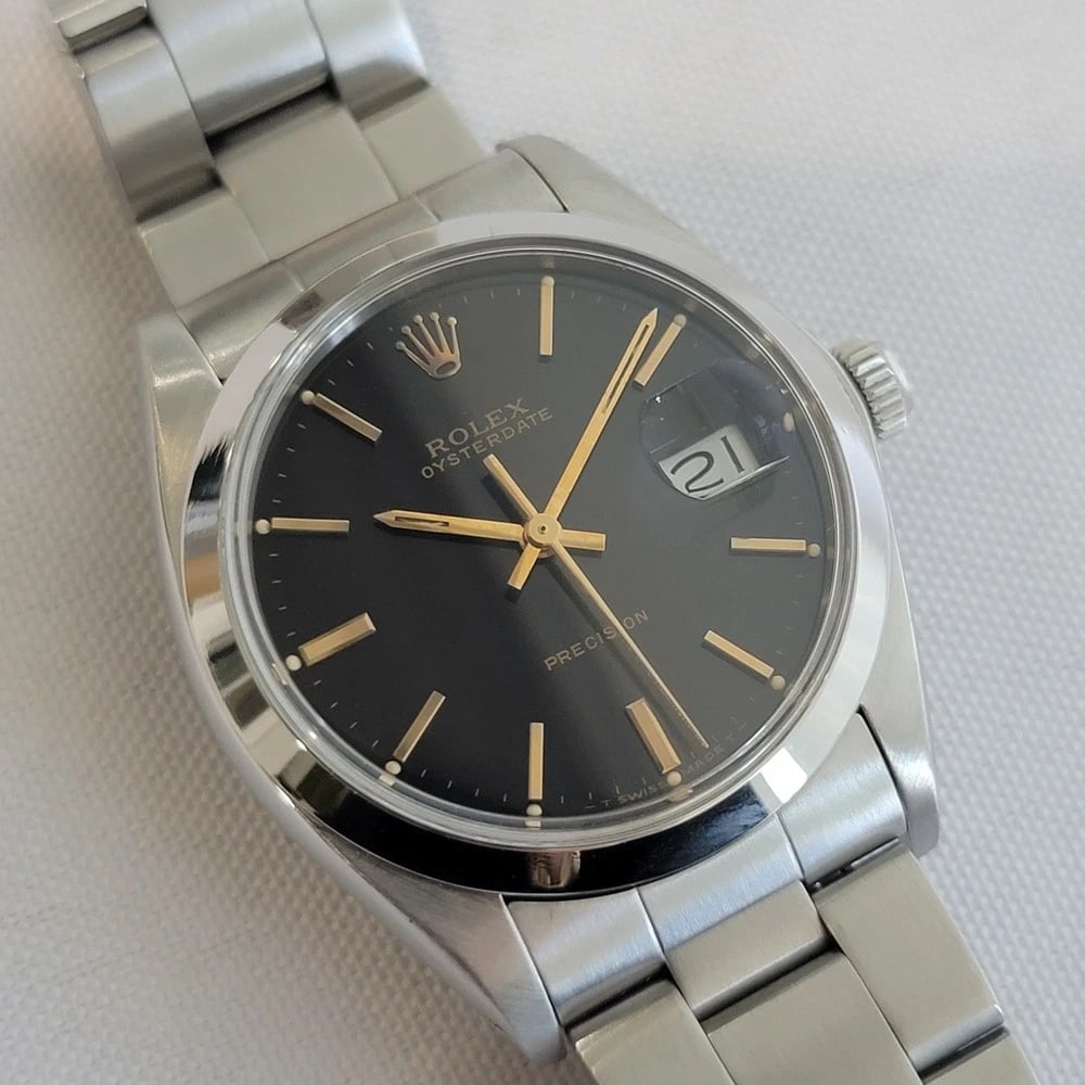 Rolex Oysterdate Precision 6694 34mm Mens 1980s Hand Wind All Original RA683 (1 of 14)