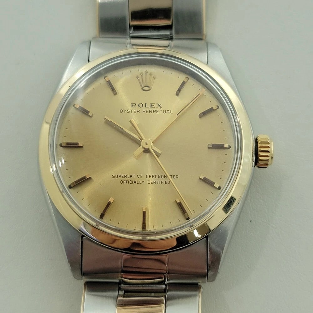 Rolex Oyster Perpetual 1002 34mm Mens 14k SS Automatic 1960s All Original RA570 (1 of 13)