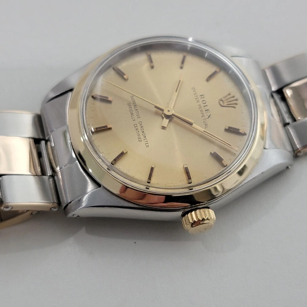 Rolex Oyster Perpetual 1002 34mm Mens 14k SS Automatic 1960s All Original RA570 - 4