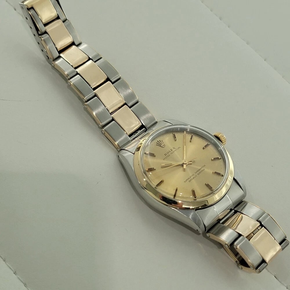 Rolex Oyster Perpetual 1002 34mm Mens 14k SS Automatic 1960s All Original RA570 - 6