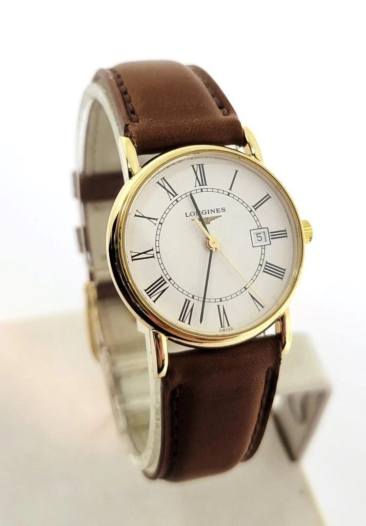 Solid 18k Ladies LONGINES Quartz Watch L4 243 6 with Date* EXLNT - 2