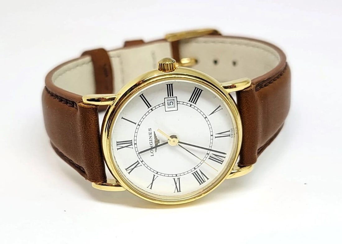 Solid 18k Ladies LONGINES Quartz Watch L4 243 6 with Date* EXLNT - 3