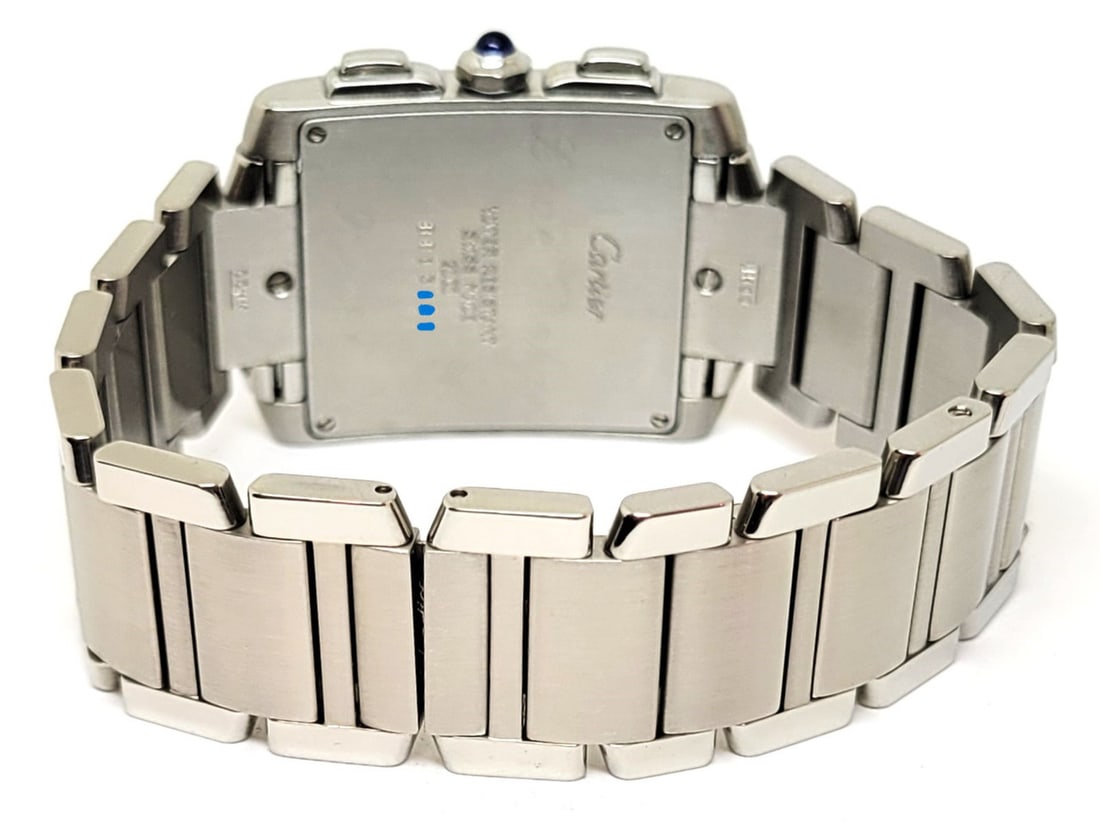 S/Steel CARTIER TANK/Francaise Chronoflex Chronograph Watch 2303* EXLNT SERVICED - 4