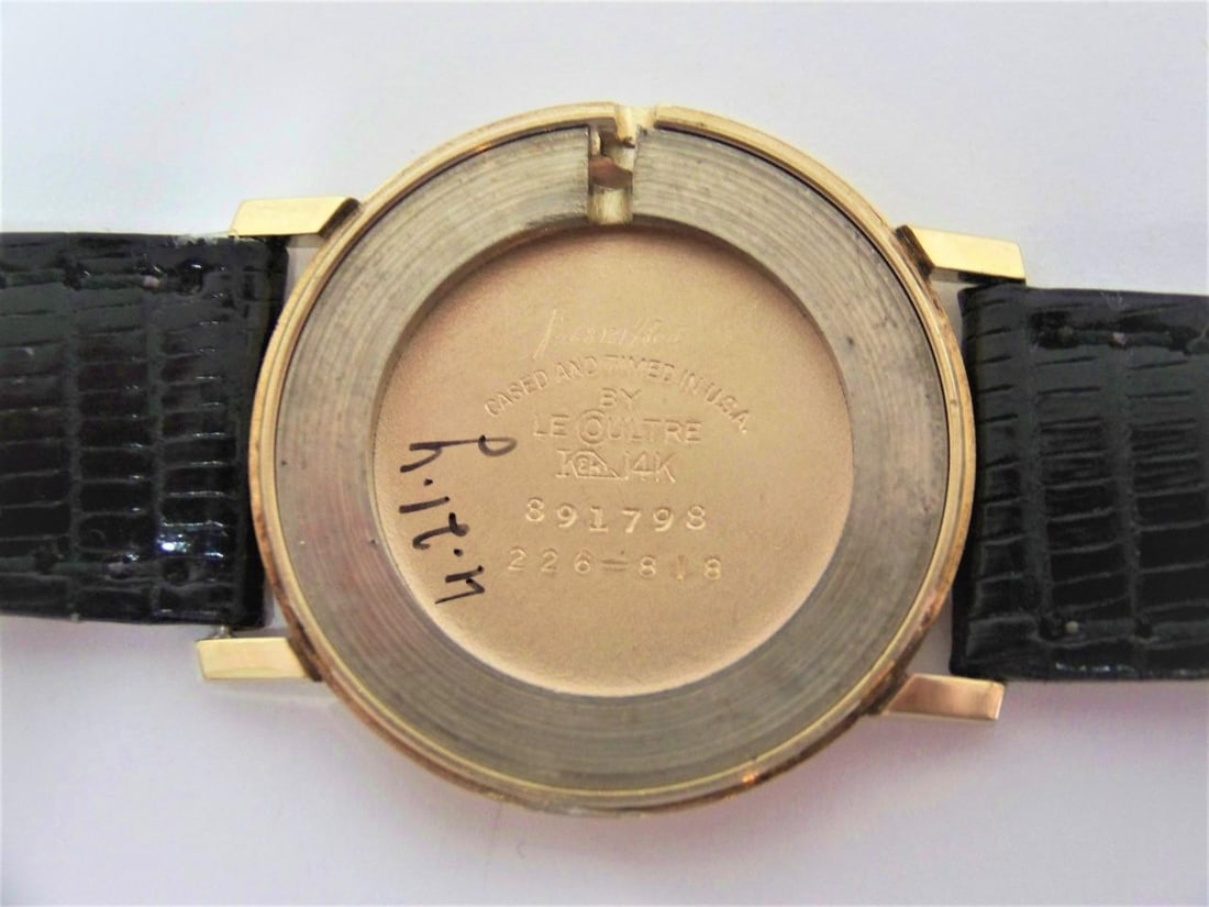 Vintage 14k JAEGER-LeCOULTRE Winding Watch* 1960s Cal 818/2* EXLNT SERVICED - 12