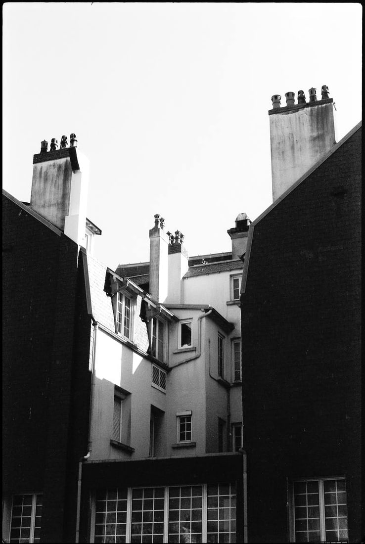 Chimney Stacks, Granville, France 2016 - Silver Gelatin: Title: Chimney Stacks, Granville, France 2016 - Silver Gelatin Description: Title: Chimney Stacks, Granville, France 2016 - Silver Gelatin Photograph - Limited Edition of 10 Artist: Paul Cooklin Origi