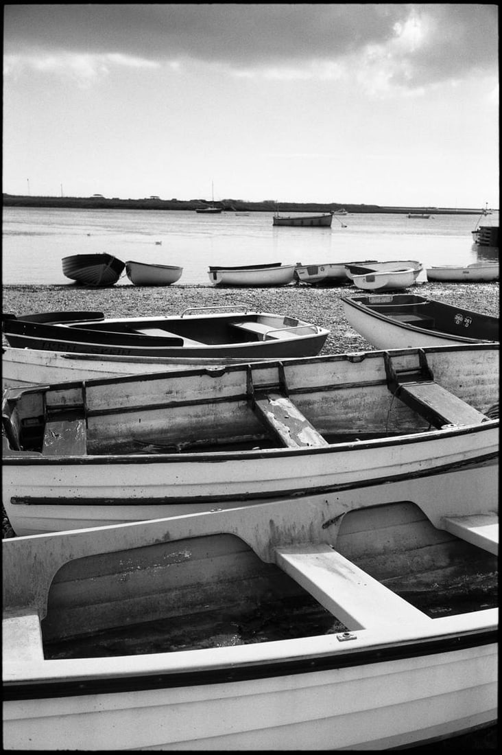 Boats, Orford Ness, Suffolk 2015 - Silver Gelatin: Title: Boats, Orford Ness, Suffolk 2015 - Silver Gelatin Description: Title: Boats, Orford Ness, Suffolk 2015 - Silver Gelatin Photograph - Limited Edition of 10 Artist: Paul Cooklin Origin: United Ki