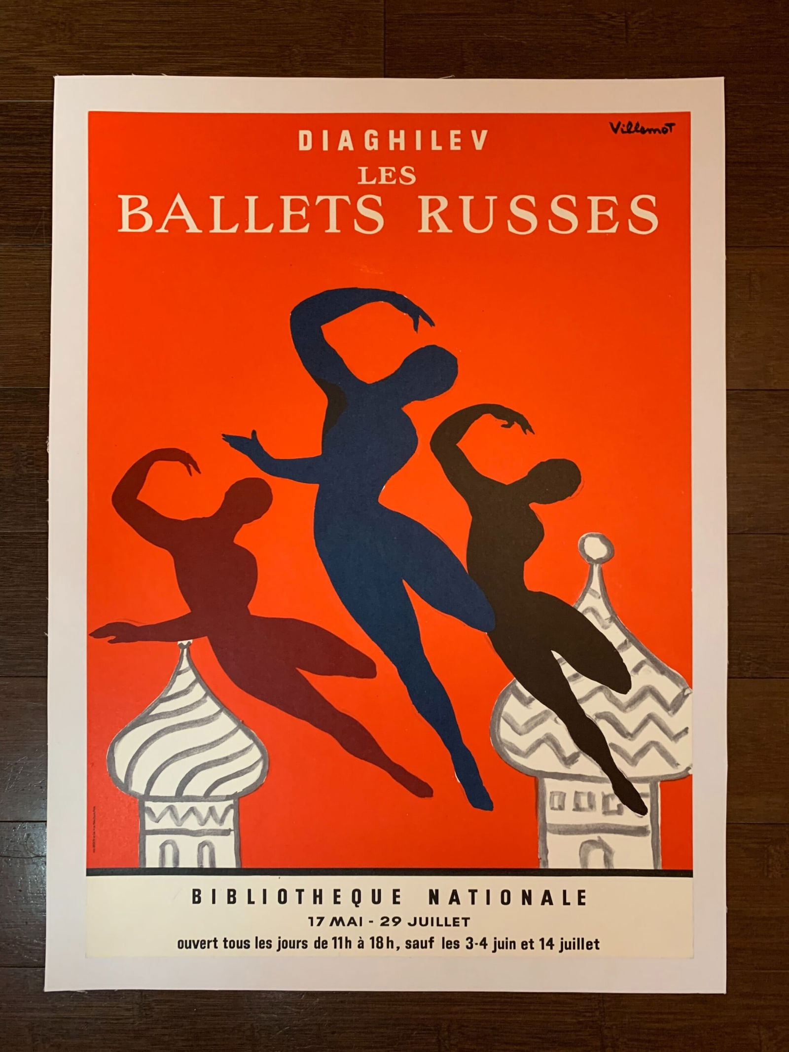 Diaghilev les Ballets Russes - Art by Villemot (1980) 15.75x22 US Advertising Poster LB (1 of 6)