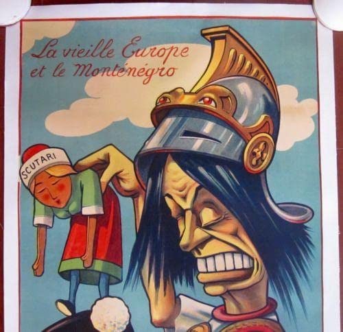 Old Europe & Montenegro (1913) French WWI Poster LB - 3