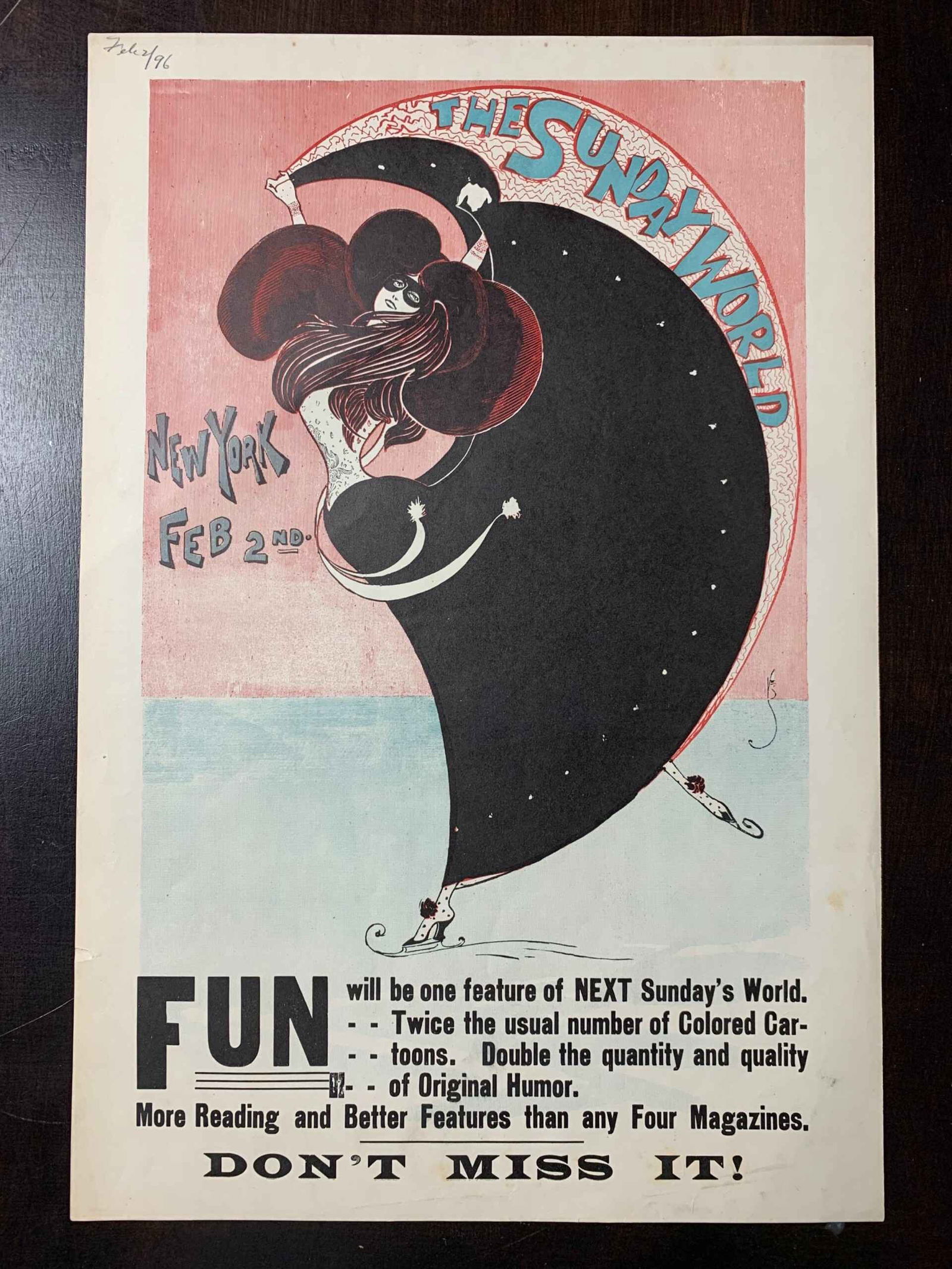 The Sunday World - Various Artists (1890's) 12x19 US Magazine Covers x4 - 3