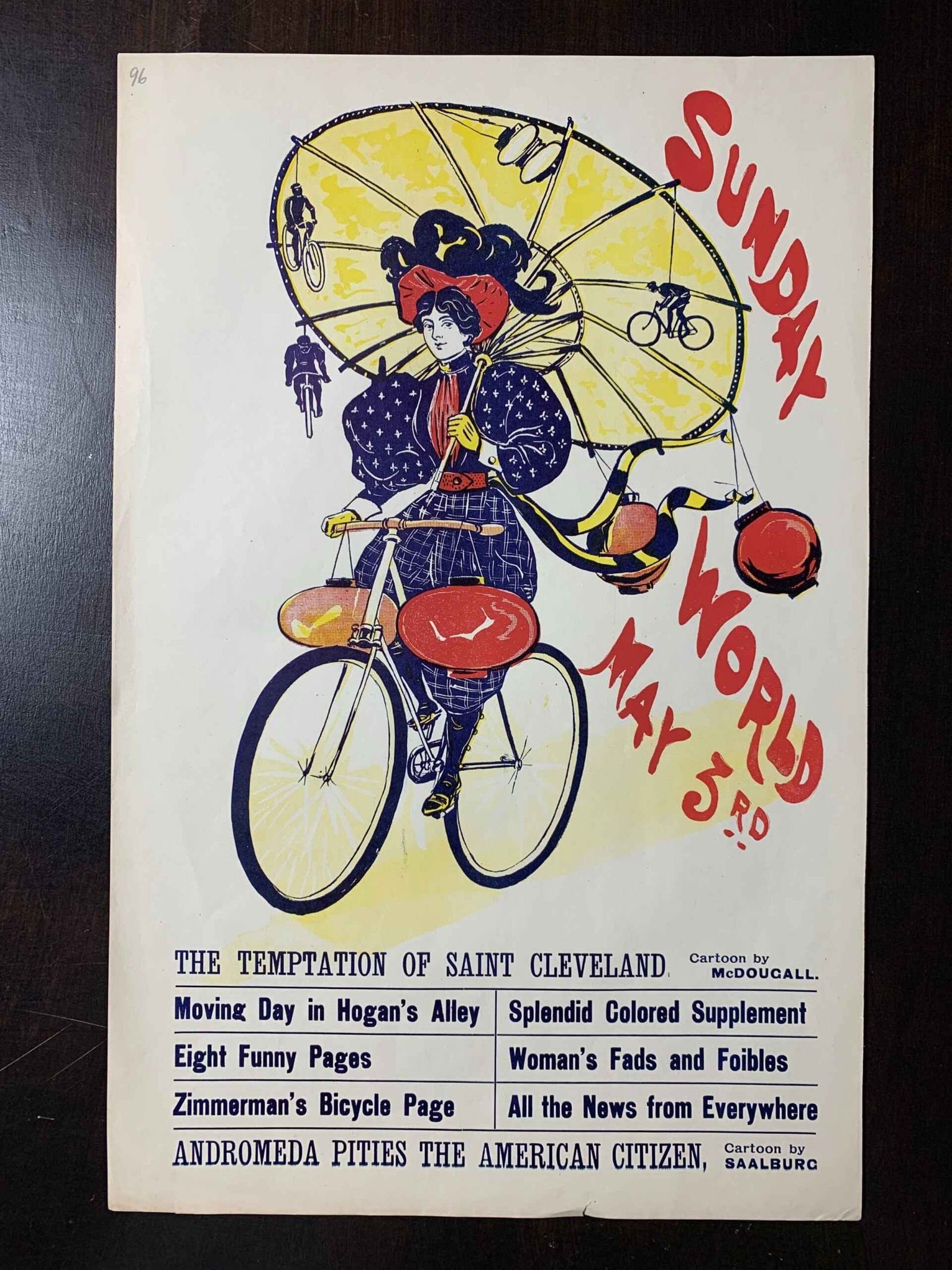 The Sunday World - Various Artists (1890's) 12x19 US Magazine Covers x4 - 4