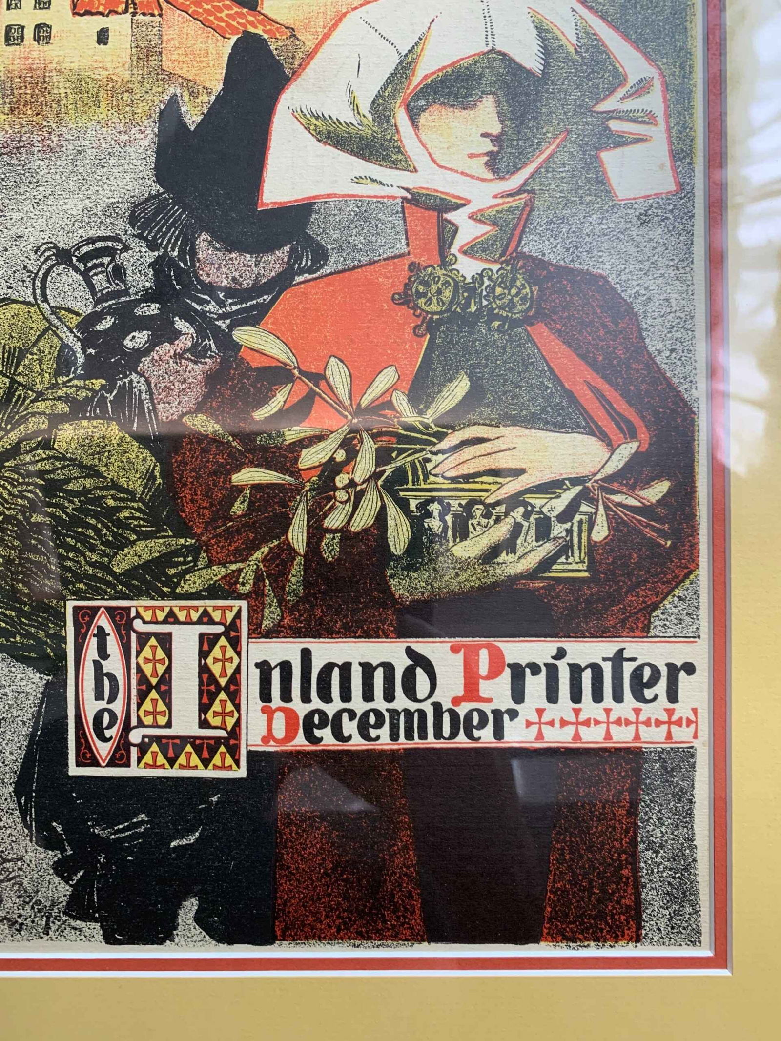 Inland Printer - Art by Leyendecker (1897) US Framed Magazine Cover - 3