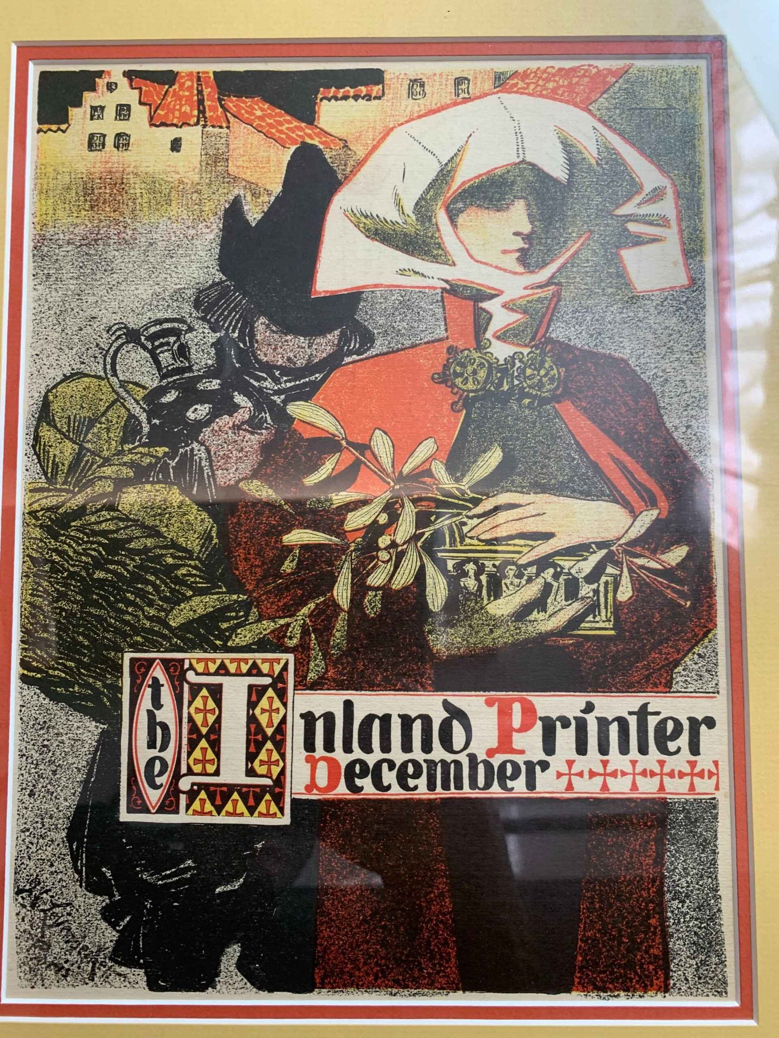 Inland Printer - Art by Leyendecker (1897) US Framed Magazine Cover - 5