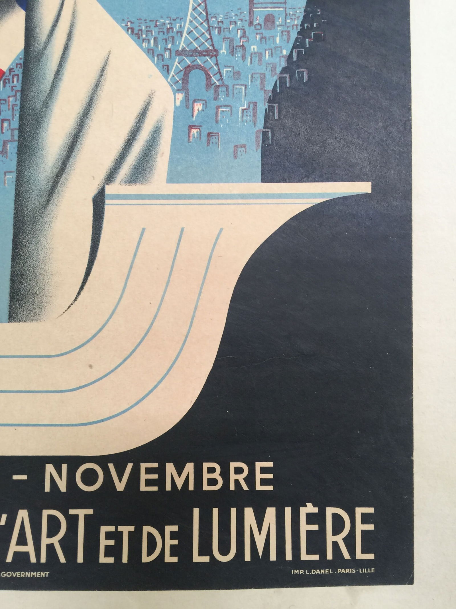 Paris 1937 - Art By Bouissoud (1937) 9.875x18 French Exposition Poster LB - 3