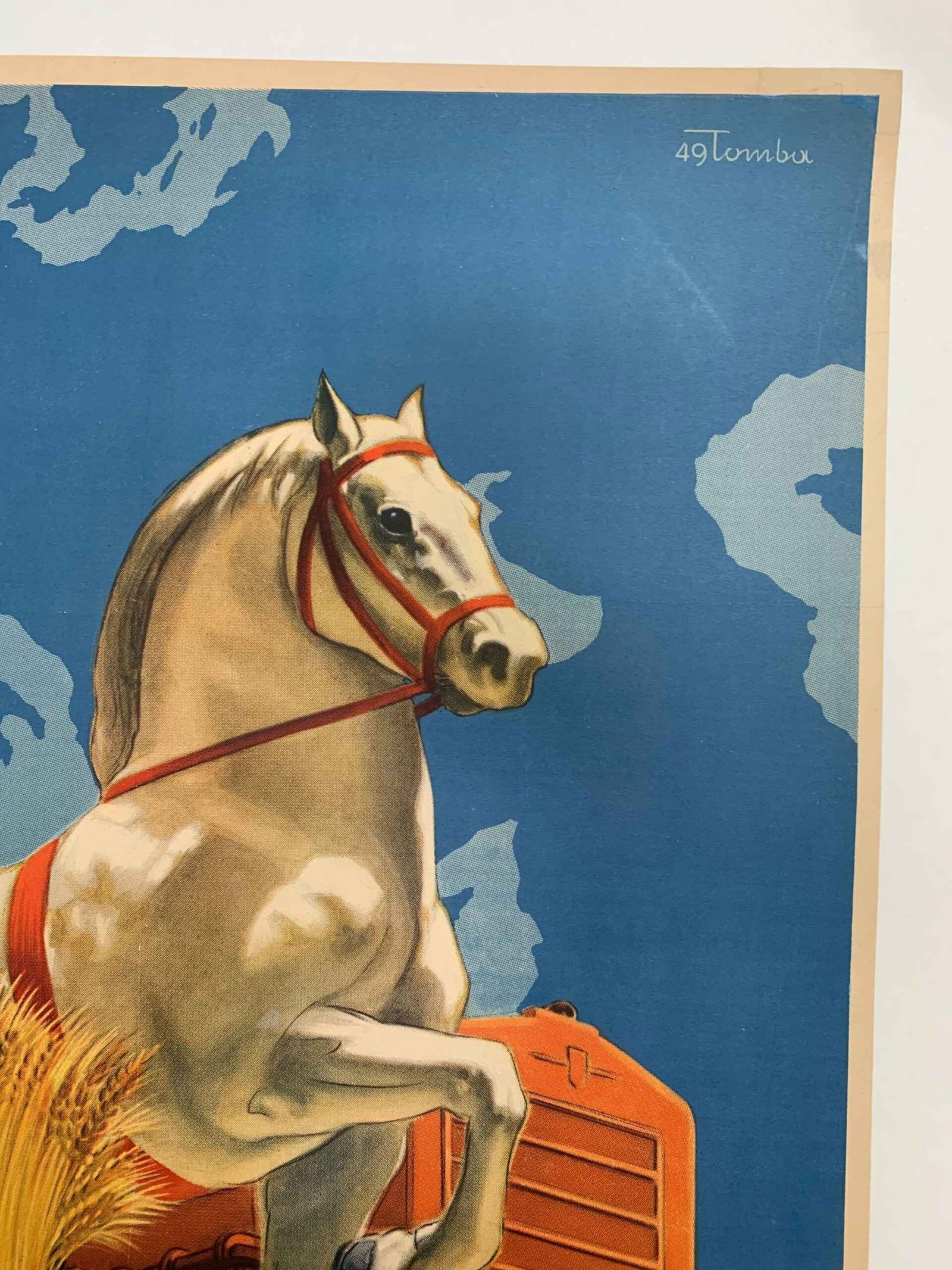 Fiera Internazionale - Art by Ernesto Amos Tomba (1949) 27.25x39.25 Italian Festival Poster LB - 3