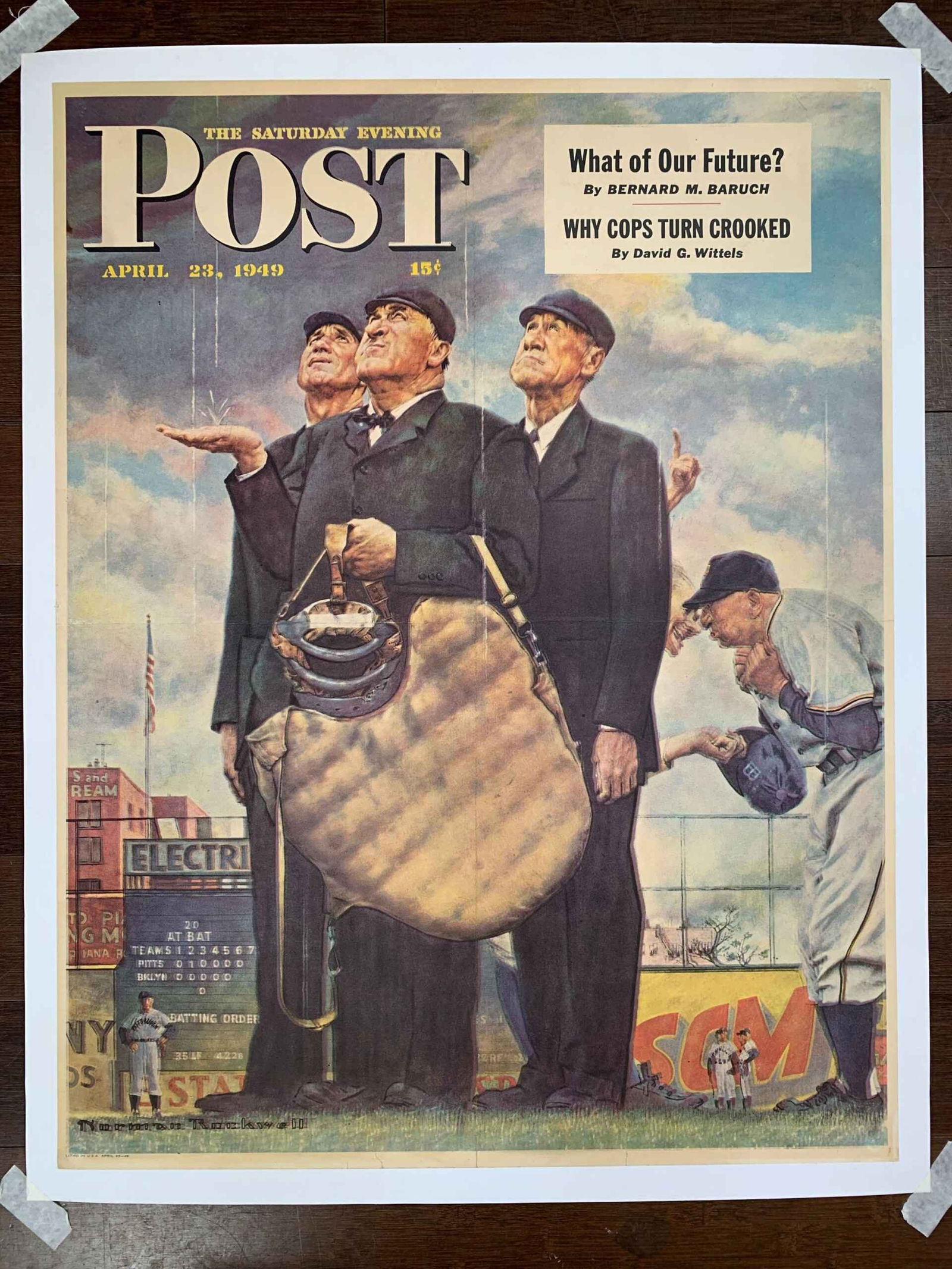 Saturday Evening Post - Art By Norman Rockwell (1949) 22x28 US Newstand Poster (1 of 4)