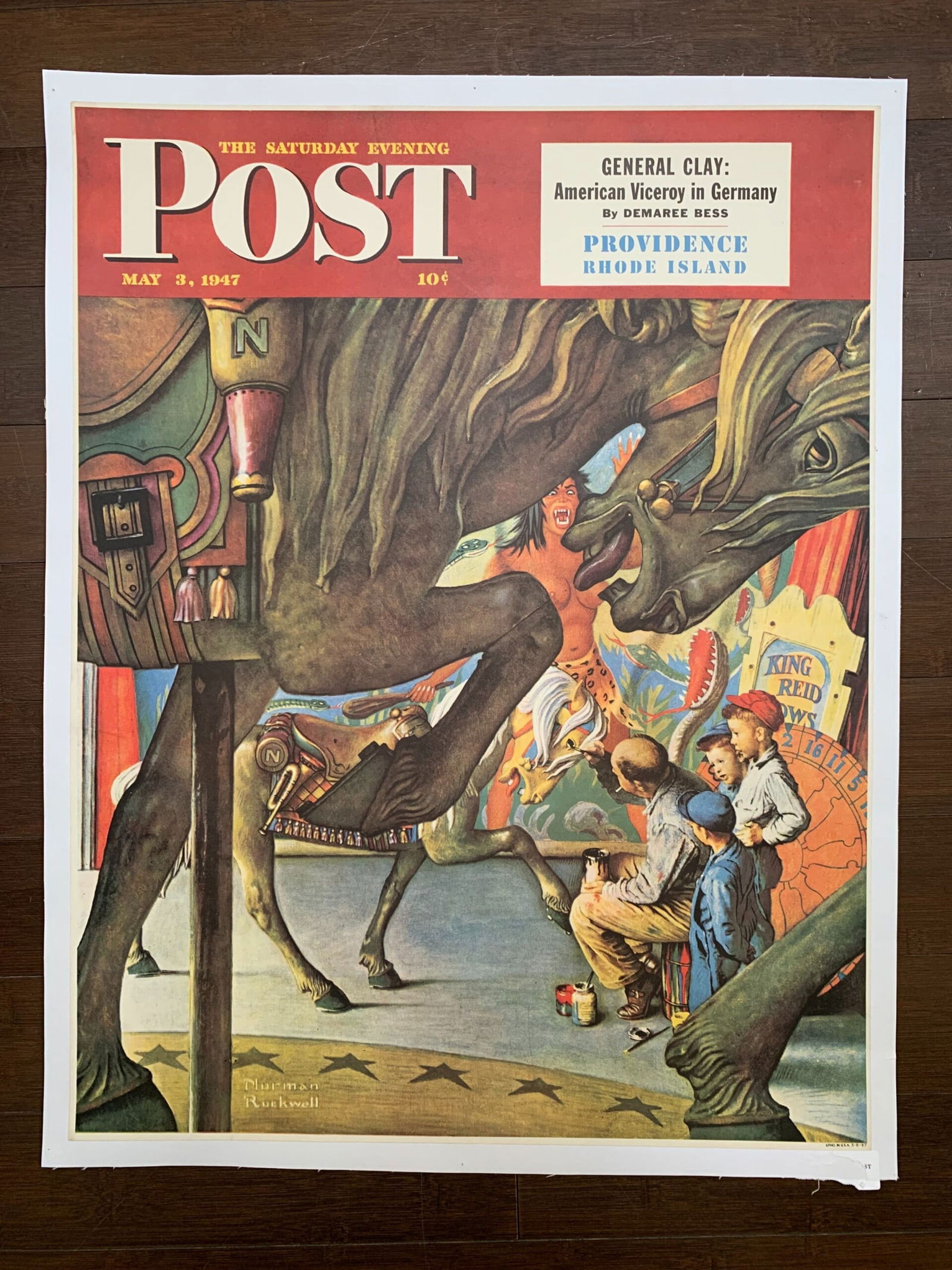 Saturday Evening Post - Art By Norman Rockwell (1947) 22x28 US Newstand Poster: Title: Saturday Evening Post - Art By Norman Rockwell (1947) 22x28 US Newstand Poster Description: Saturday Evening Post - Art By Norman Rockwell (1947) 22x28 US Newstand Poster Please refer to the at