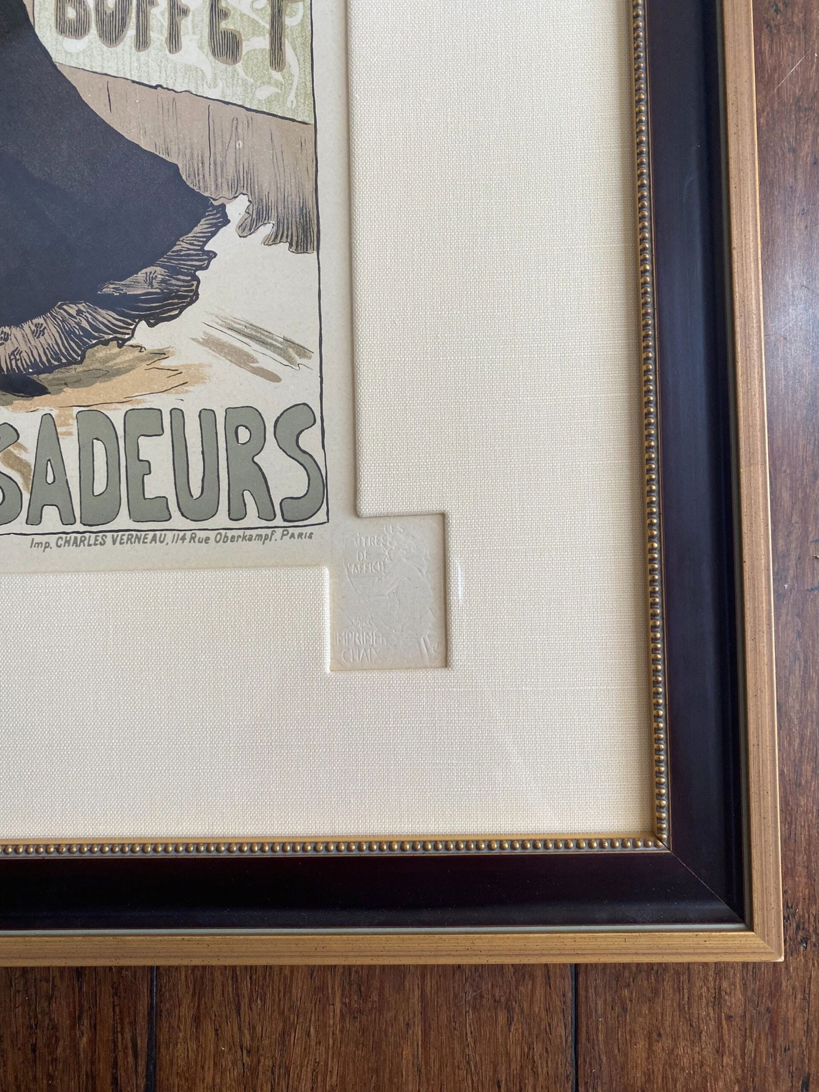 Ambassadeurs - Art By Lucien-Francois (1898) 8x12.25 French Poster - Framed - 3