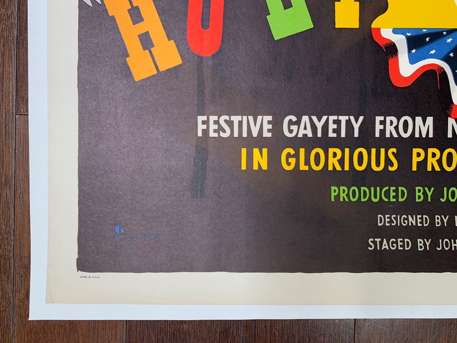 Ringling Bros. - Holidays - Art By Norman Bel Geddes (1942) 19.25x28 US Circus Poster LB - 2