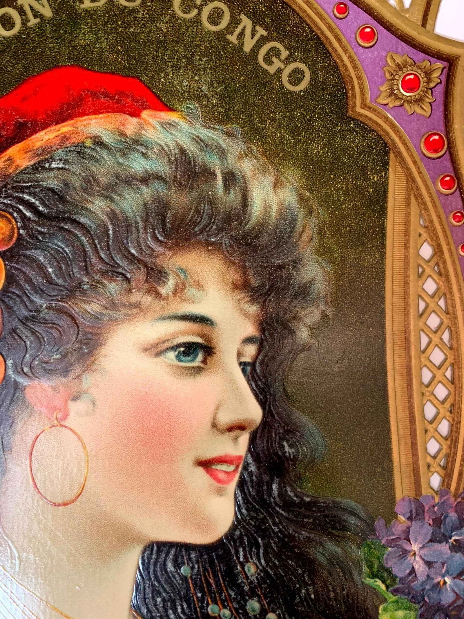 Savon Du Congo (1900's) 14.5x19.3 French Die-Cut Art - 2