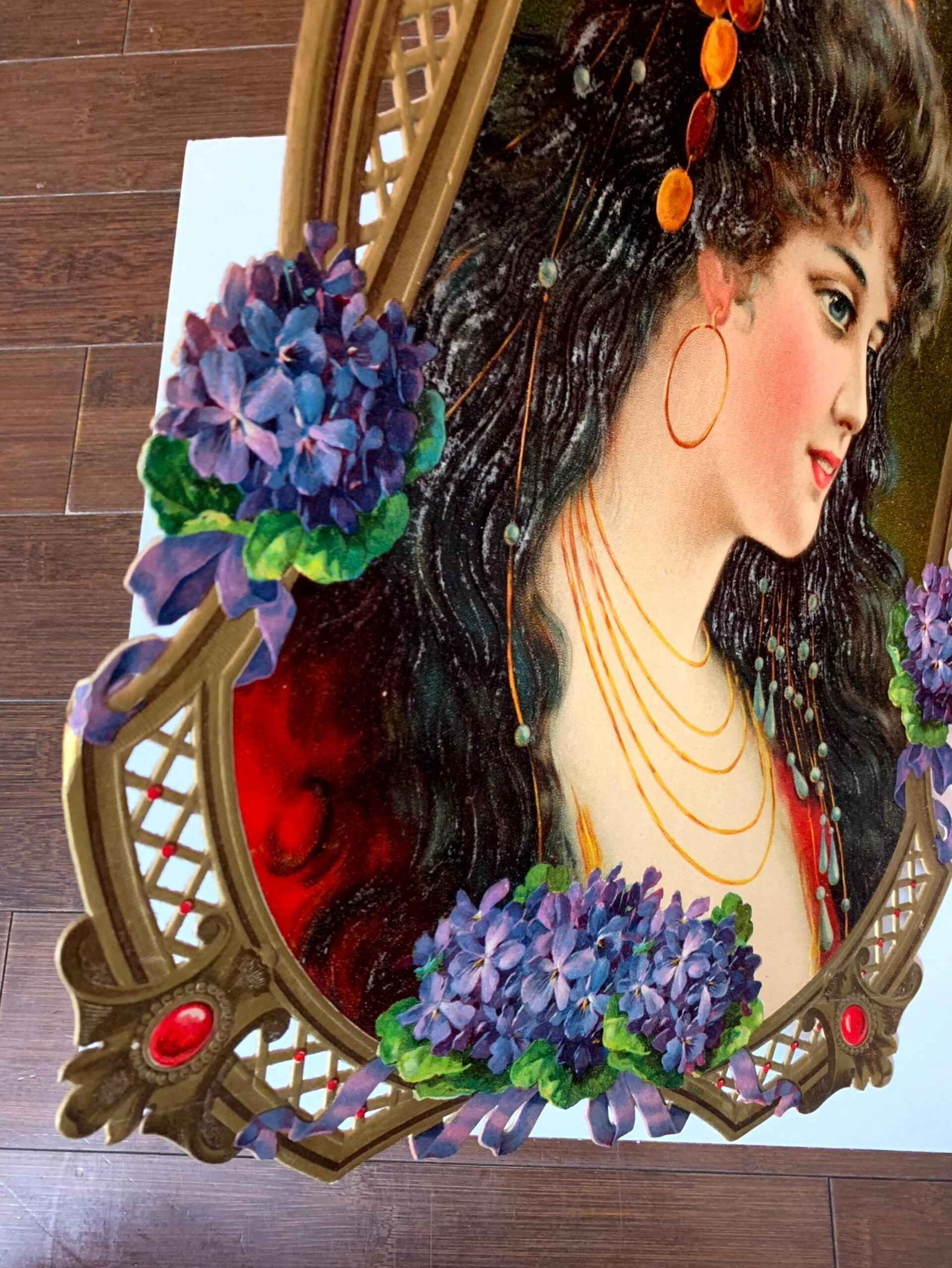 Savon Du Congo (1900's) 14.5x19.3 French Die-Cut Art - 4