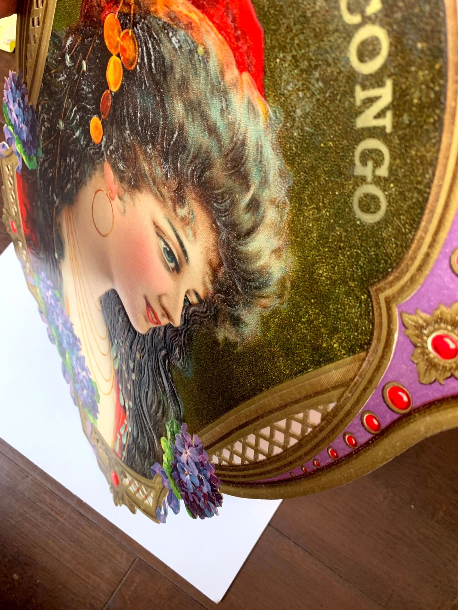 Savon Du Congo (1900's) 14.5x19.3 French Die-Cut Art - 5