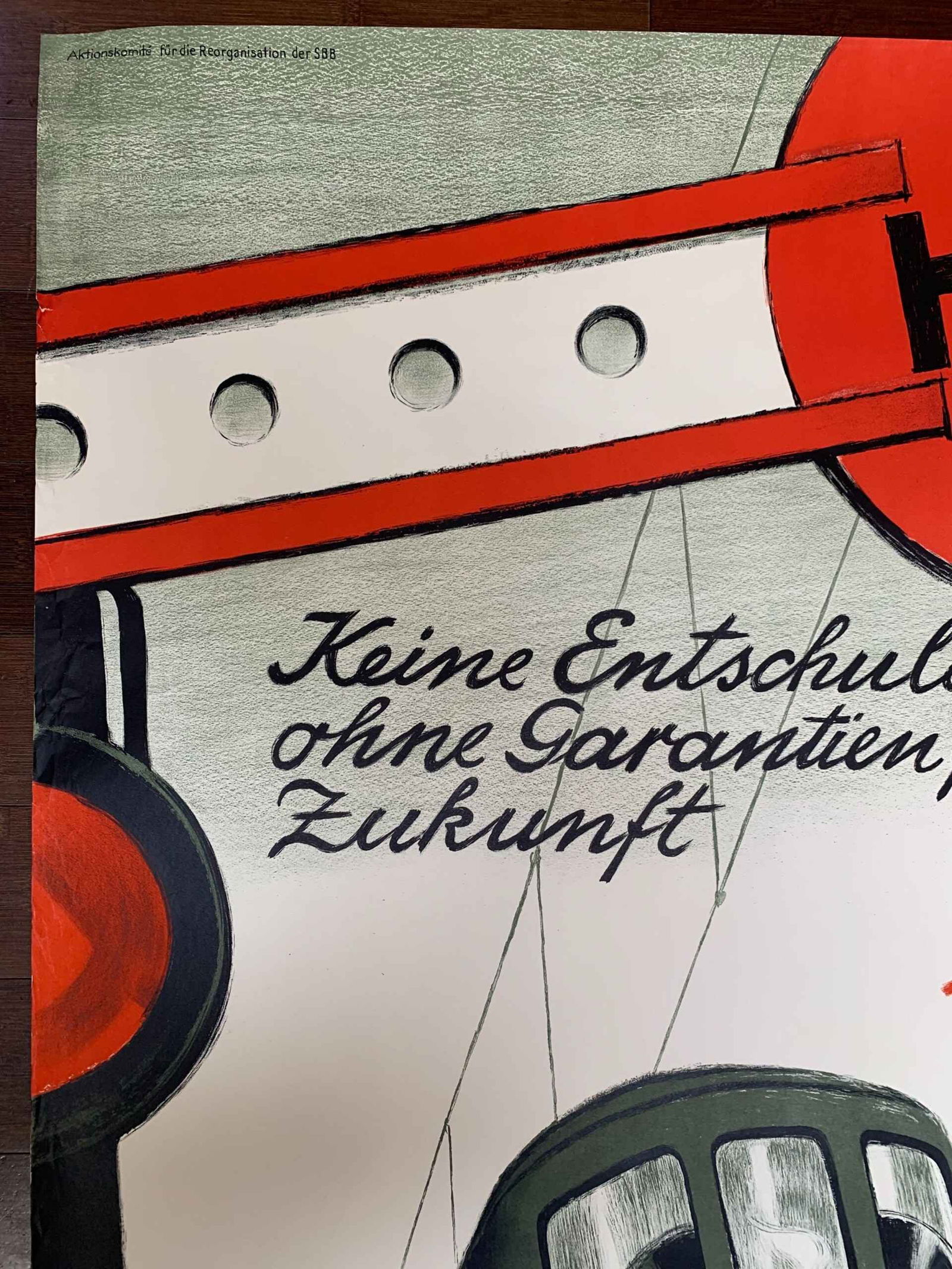 Halt! SBB Gesetz Nein Hugo Laubi (1943) 35x51 German WWII Poster - 2