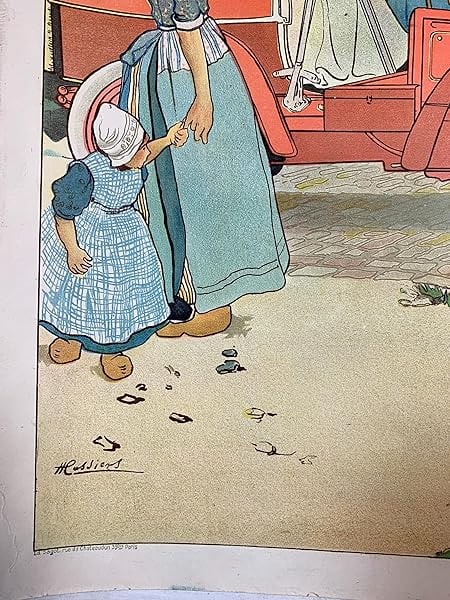 Voitures Germain/Sagot - Art By Henry Cassiers (1902) 21.25x27.875 French Advertising Poster LB - 3