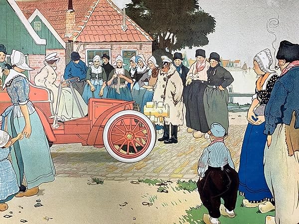 Voitures Germain/Sagot - Art By Henry Cassiers (1902) 21.25x27.875 French Advertising Poster LB - 5