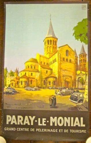 Le Monial - Art by Julien Lacaze (1934) 39.7 x 24.4 in. French Travel Poster (1 of 1)