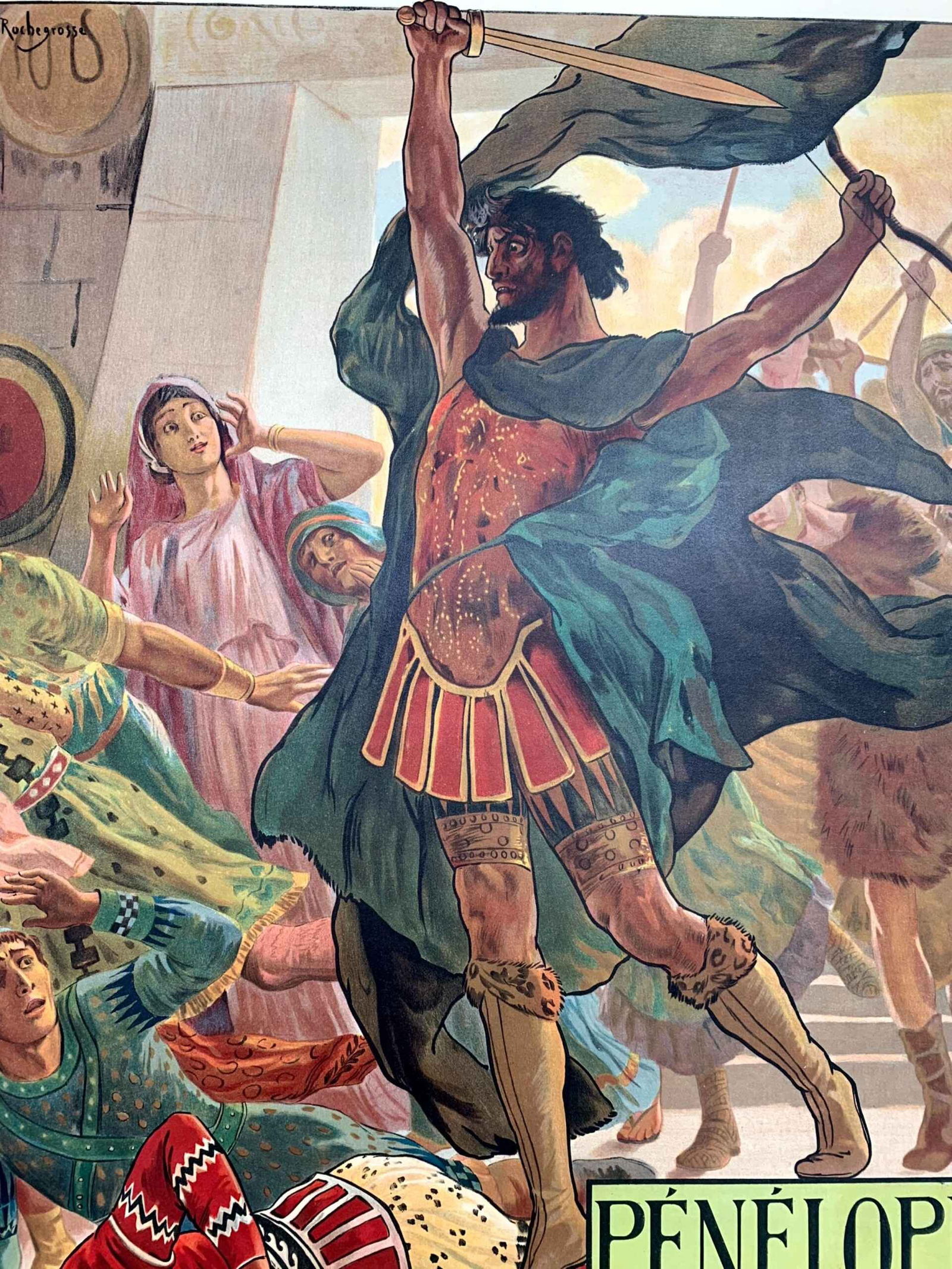 Penelope - Art by Rochegrosse (1894) 24x32.5 French Theatre Poster LB - 3