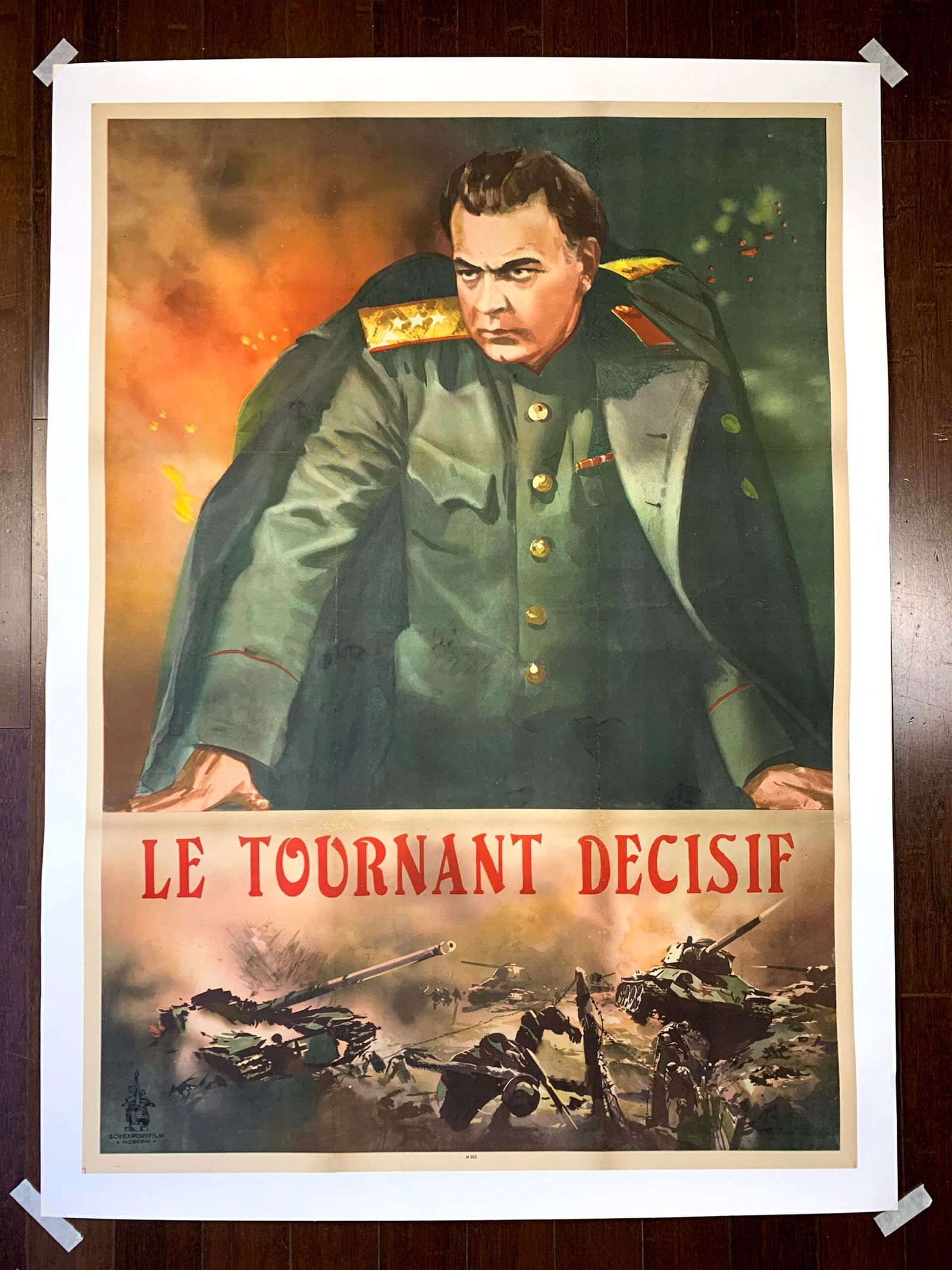 Turning Point Aka La Tournant Decisif (1945) 33.5x46.875 WWII French Movie Poster LB (1 of 5)