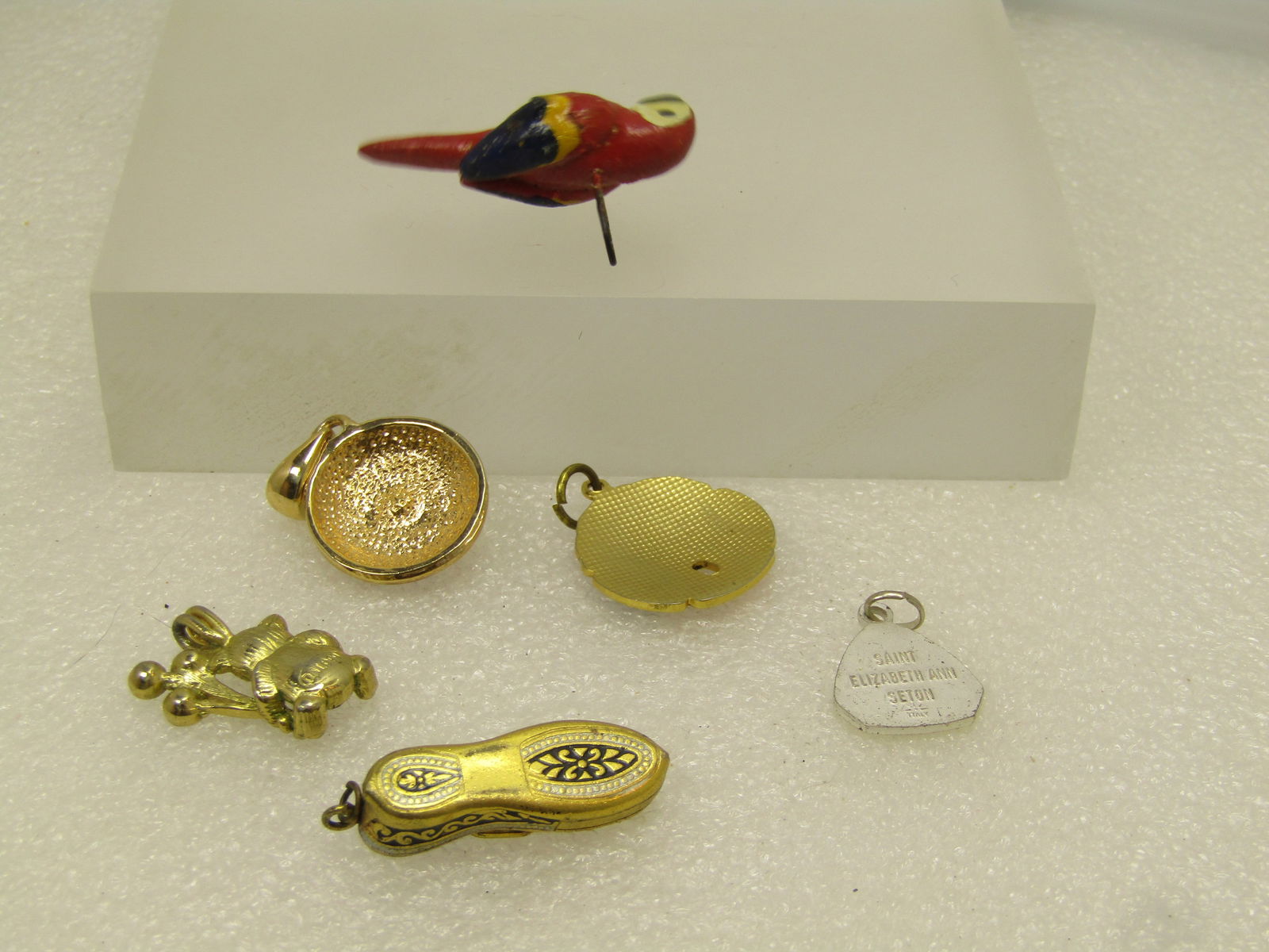 Vintage Six Pendant Lot, Damacene, Guilloch, Cloisonne More, 1960's-1980's - 4