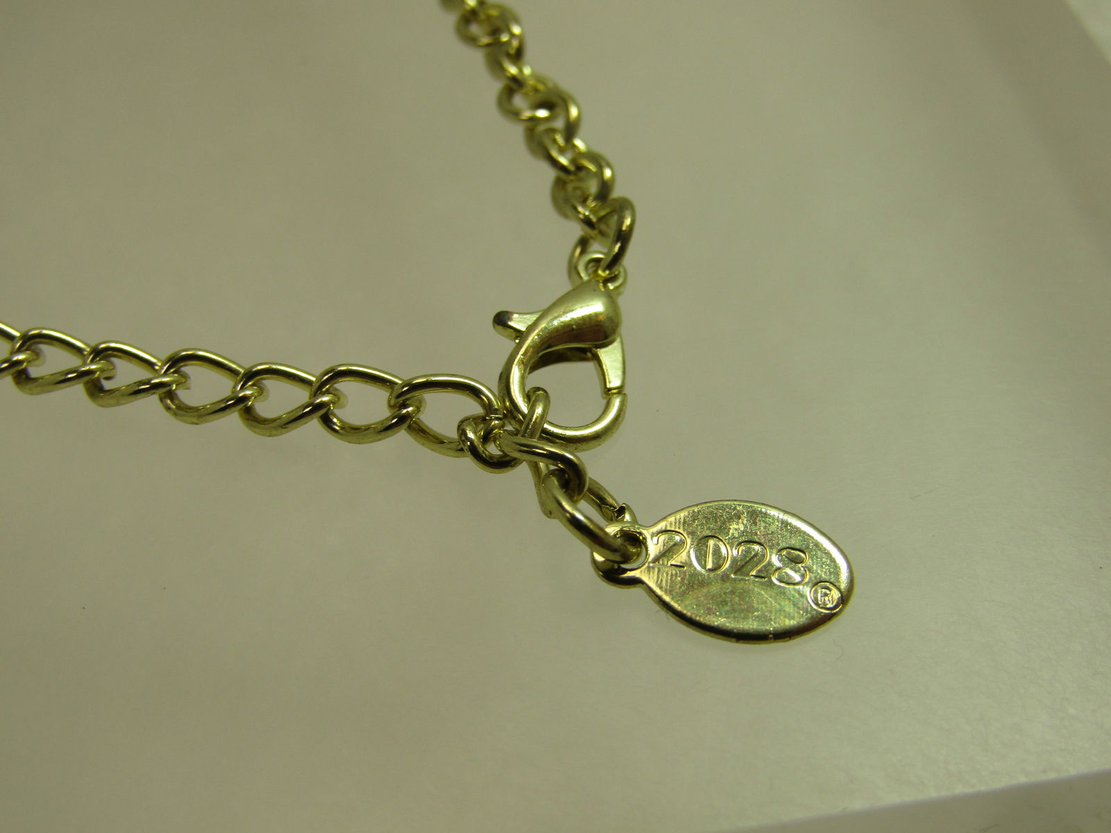 2028 Signed Orange/Pink Bib Necklace, 19" , Gold Tone - 5