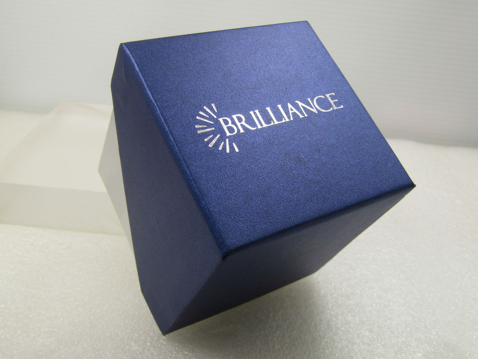 Emerald Green & Clear Crystal Drop Earrings by Brilliance, Original Box, Pierced, 1990's - 6