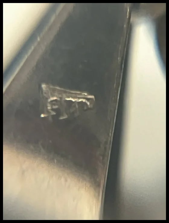 Estate Sterling Silver Large Baltic Amber Pendant on Unusual Sterling Chain/Necklace - 11