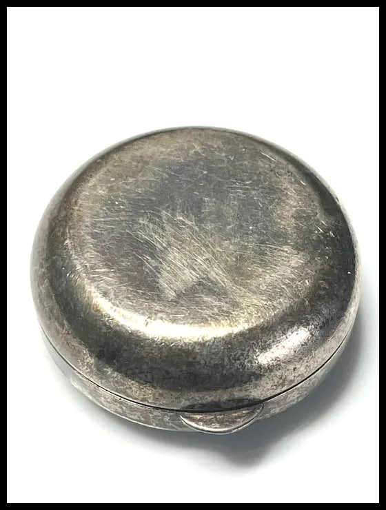 Vintage Sterling Silver Art Nouveau Pill Box/ Trinket Case - 6
