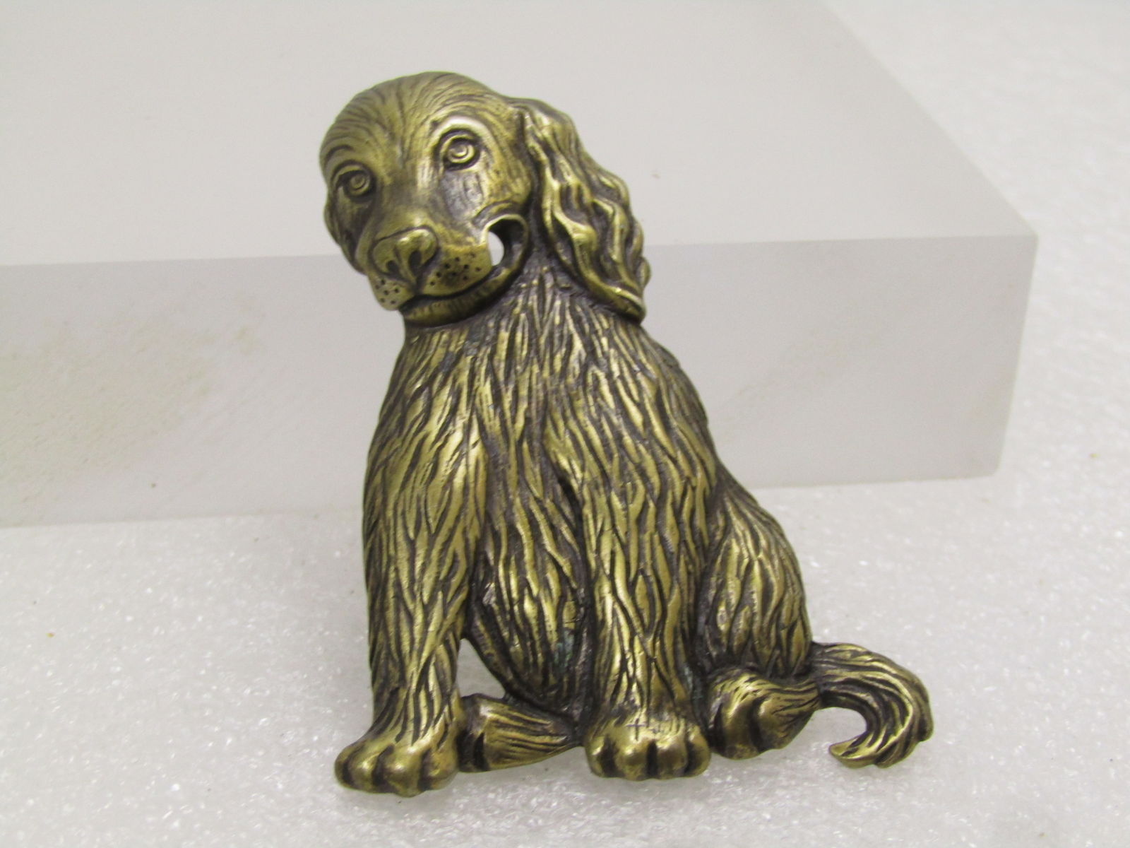 Vintage Retriever Dog Brooch, Signed J.J, 1970's-1980's - 2