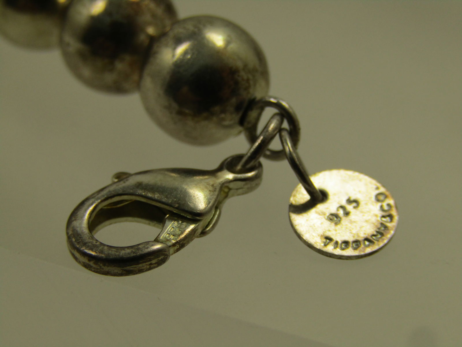 Vintage Silver Plated 9.5mm Beaded Bracelet, 8", 1990's - 5