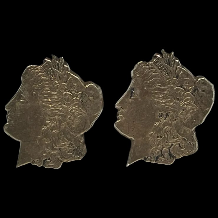 Estate Custom Made Morgan Silver Dollar Cuff Links (1 of 8)