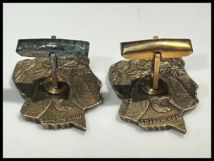 Estate Custom Made Morgan Silver Dollar Cuff Links - 4