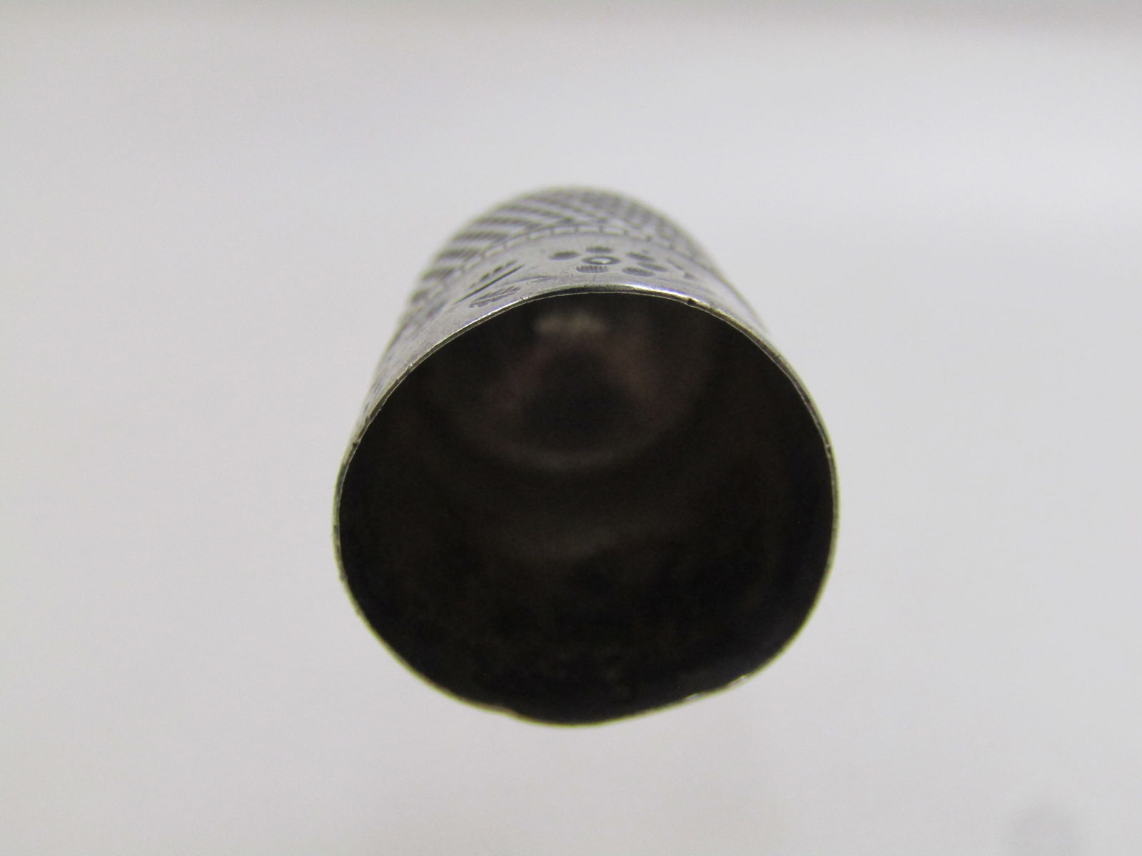 Vintage Sterling Thimble, Sz. 8, Signed, 1930's-1950's - 7