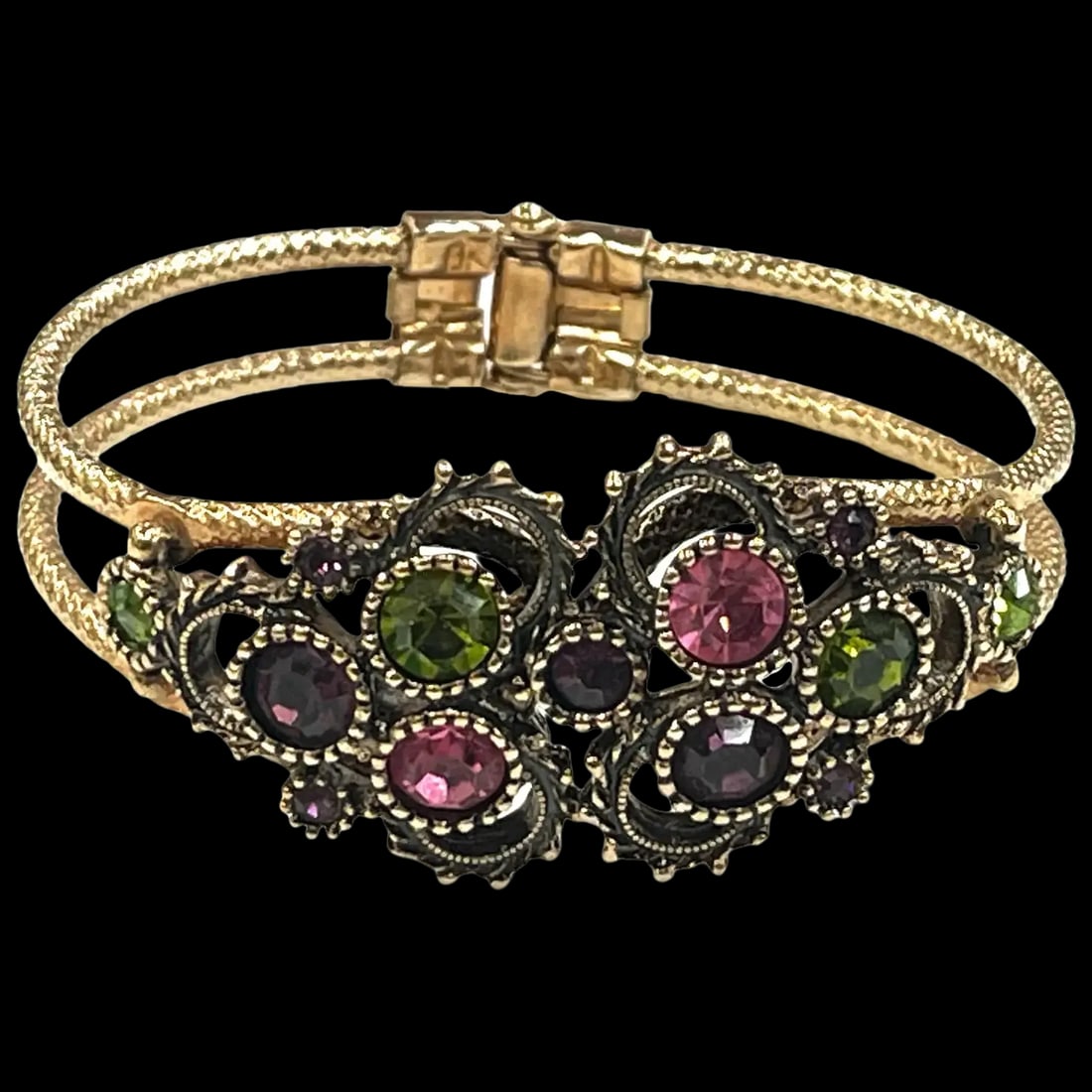 Vintage Sarah Coventry Austrian Lites Rhinestone Bangle Bracelet (1 of 6)