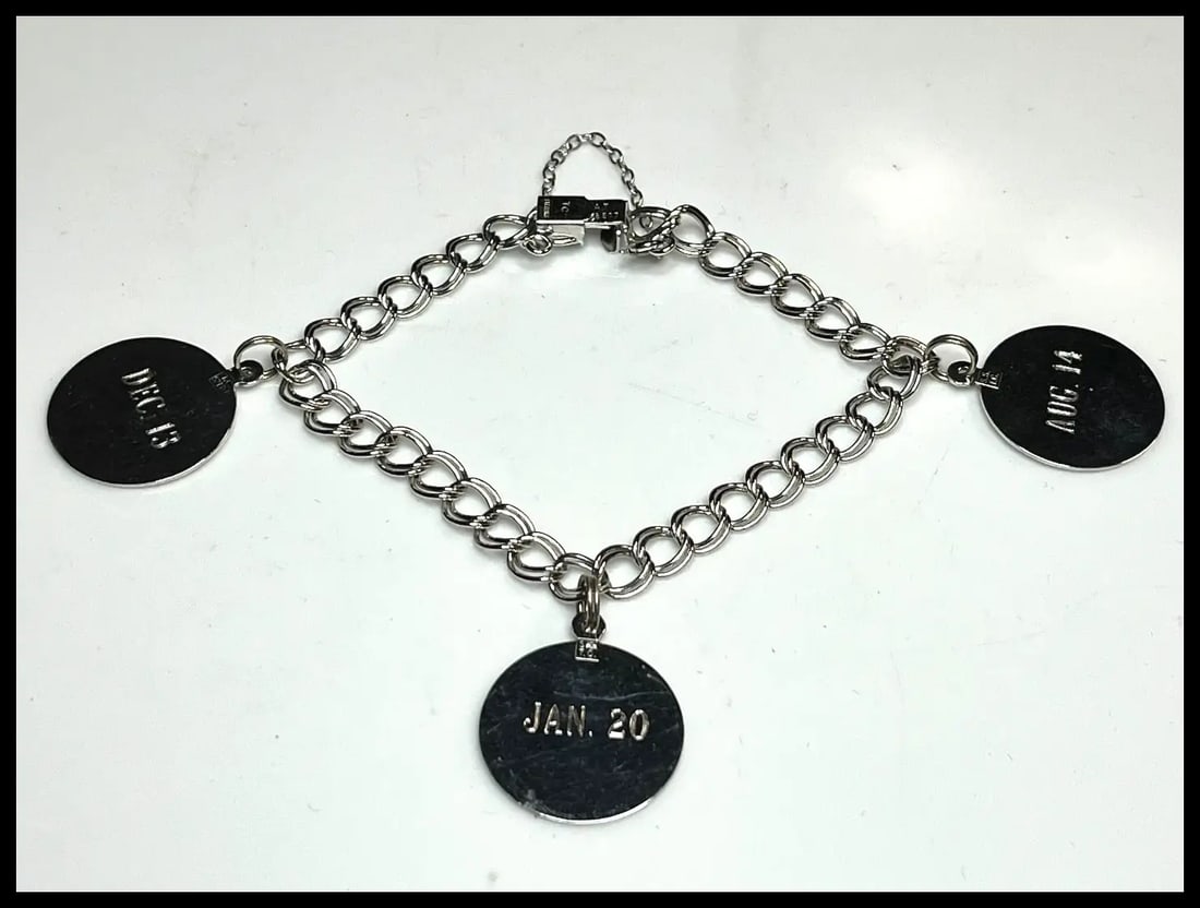 Vintage Sterling Silver Customize Charm Bracelet - 4