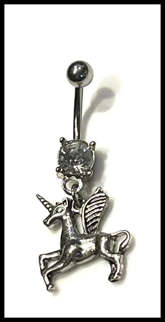 Estate Unicorn Belly Ring - 2