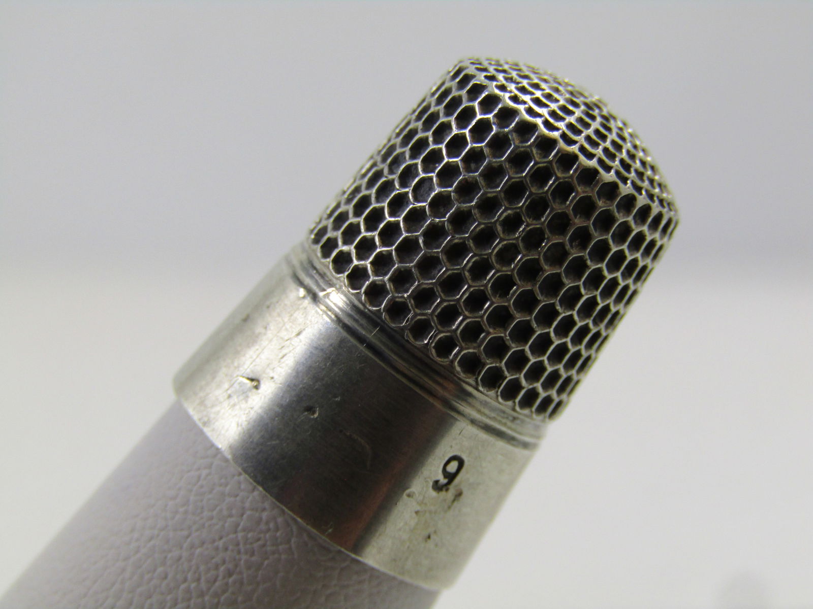 Vintage Sterling Thimble, Sz. 9, 1920's-1940's, Signed S - 3