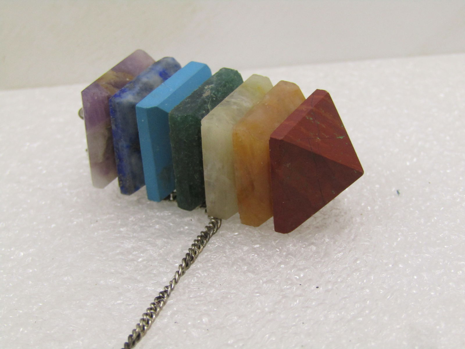 Stacked Pyramid 7 Chakra Pendulum, 1980's-1990's - 6