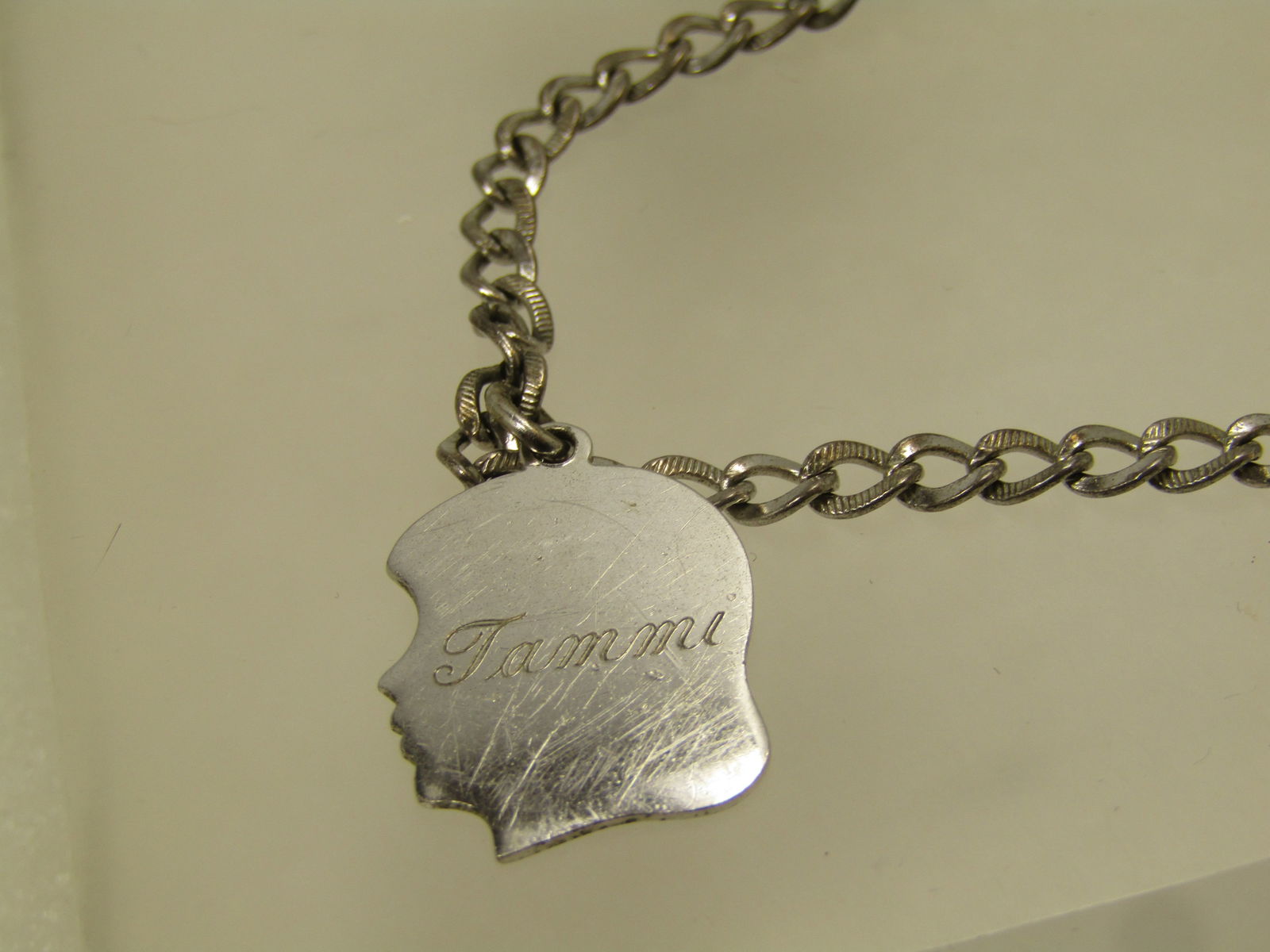 Vintage Sterling Charm Bracelet, 3 Charms, 7", 1950's-1960's - 2